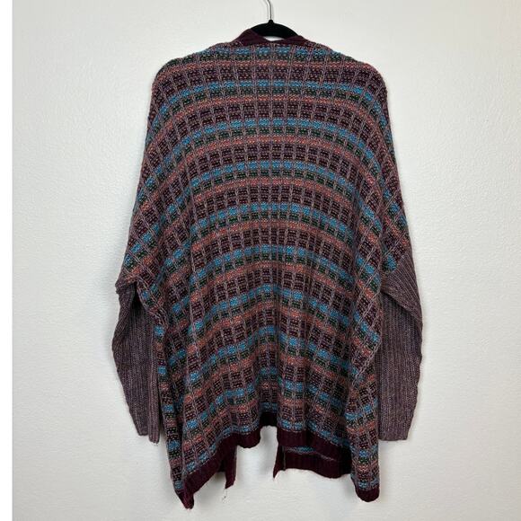 NWT Soft Surroundings Eirene Multi Stripe Knit Long Sleeve Cardigan One Size - Picture 3 of 7